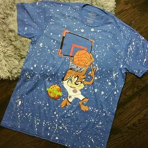 Space Jam Tune Squad Taz Blue Shirt
